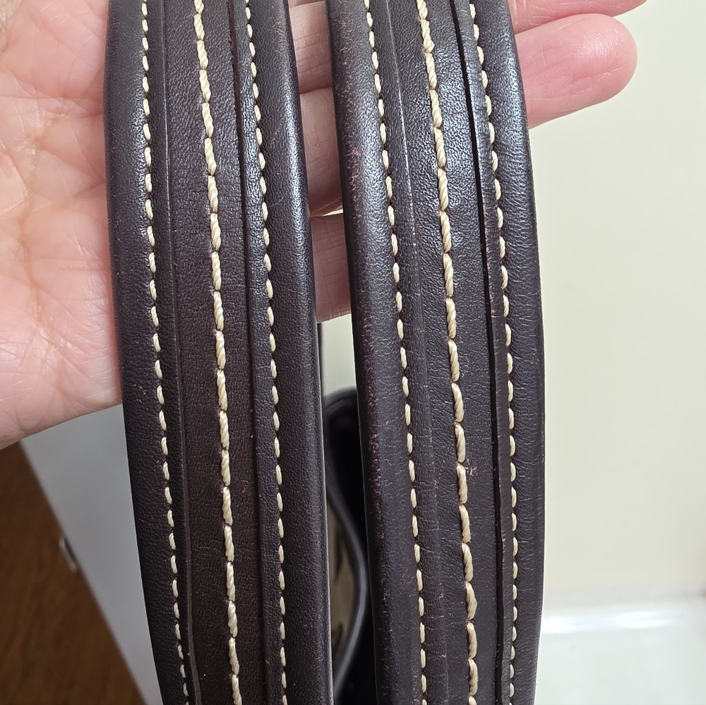 Authentic Coach Signature Canvas Tote Bag in Brown From JAPAN No Flaws Looks New - Picture 8 of 12
